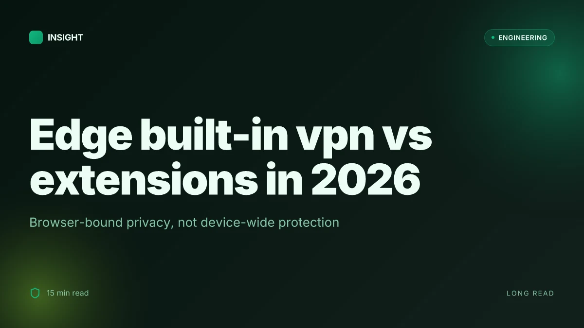 Does edge have a built-in vpn in 2026 and how to use it vs edge vpn extensions for privacy and streaming