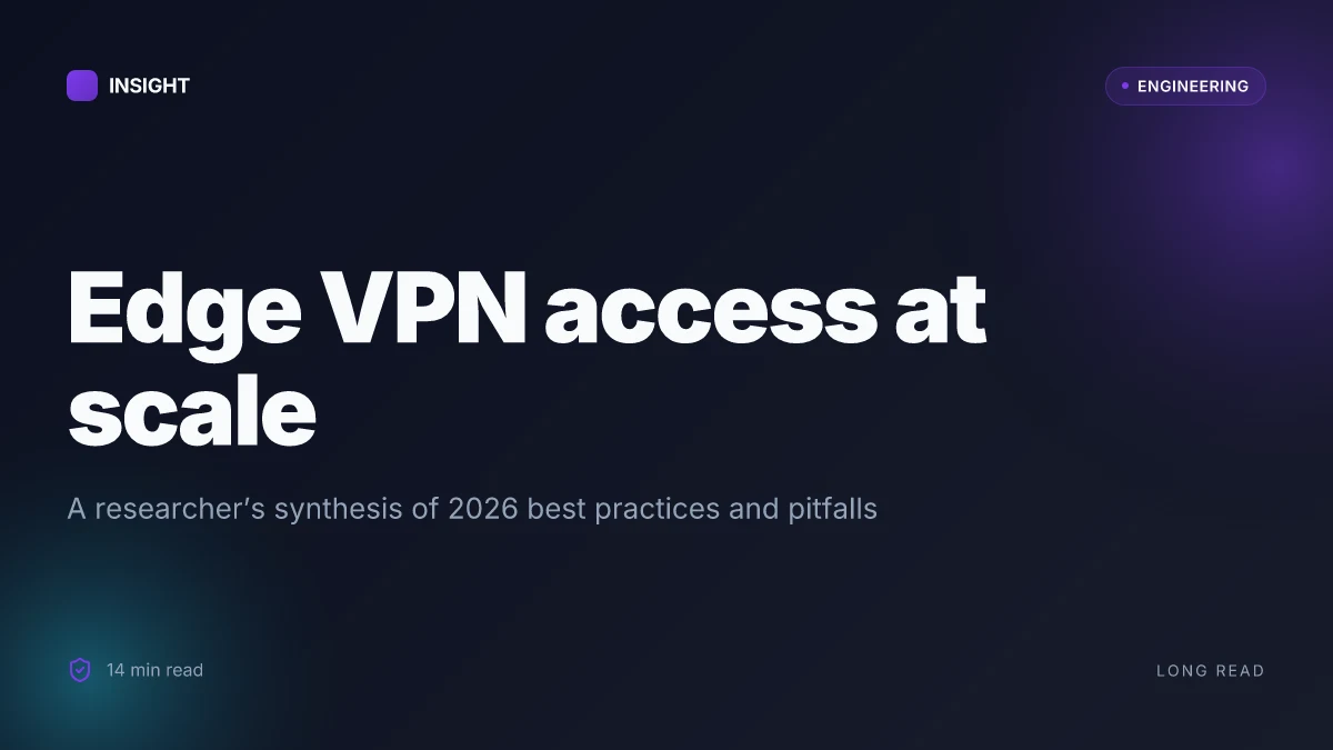 Edge VPN access setup 2026: a comprehensive guide to access, setup, troubleshooting, and best practices