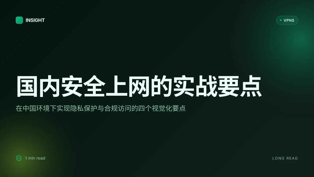 国内安全上网:在中国环境下实现隐私保护与合规访问的实战指南