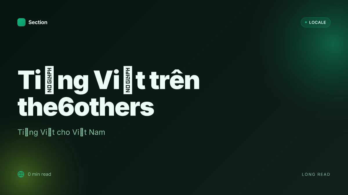 Tiếng Việt trên the6others
