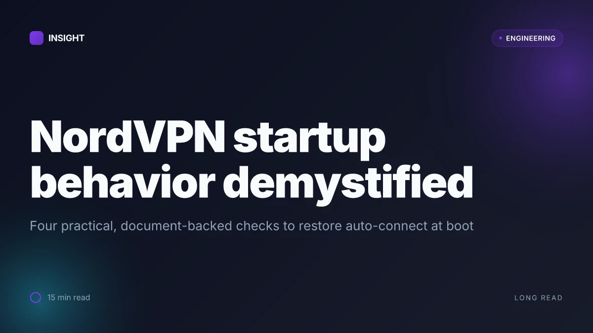 NordVPN background process not running on startup Heres how to fix it fast