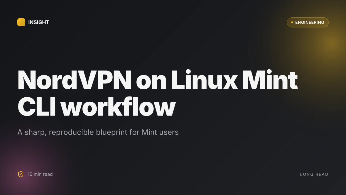 Installing NordVPN on Linux Mint: your complete command line guide for quick setup