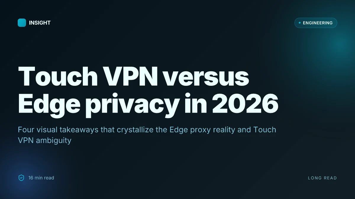 Touch VPN on Microsoft Edge in 2026: what actually changes security and privacy